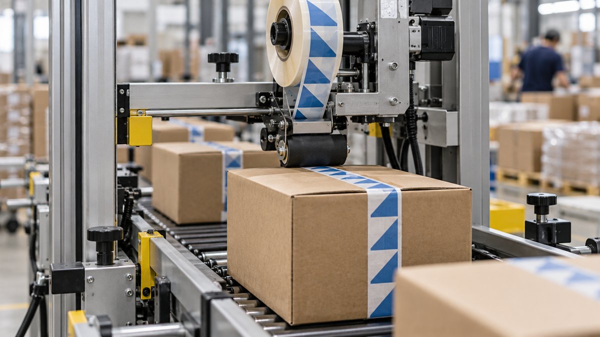 Makine Tipi Baskılı Koli Bandında Hat Uyumu
